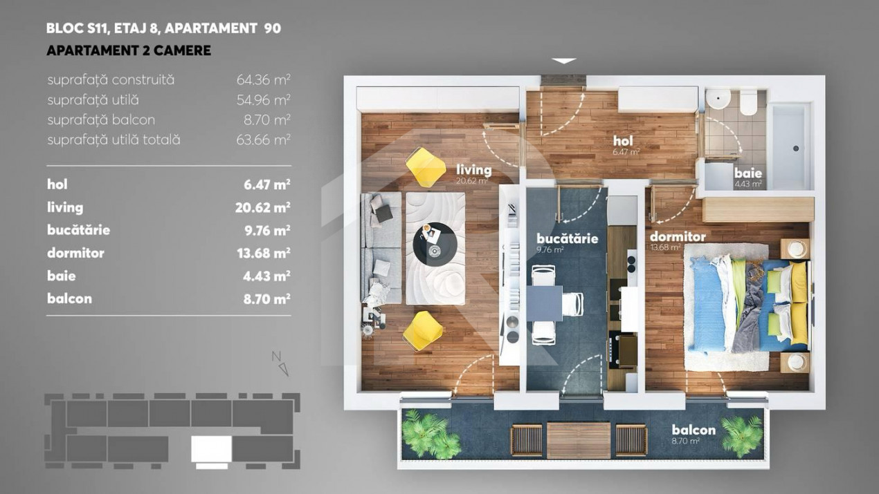 Berceni, Metalurgiei - apartament 2 camere de inchiriat, COMISION 0