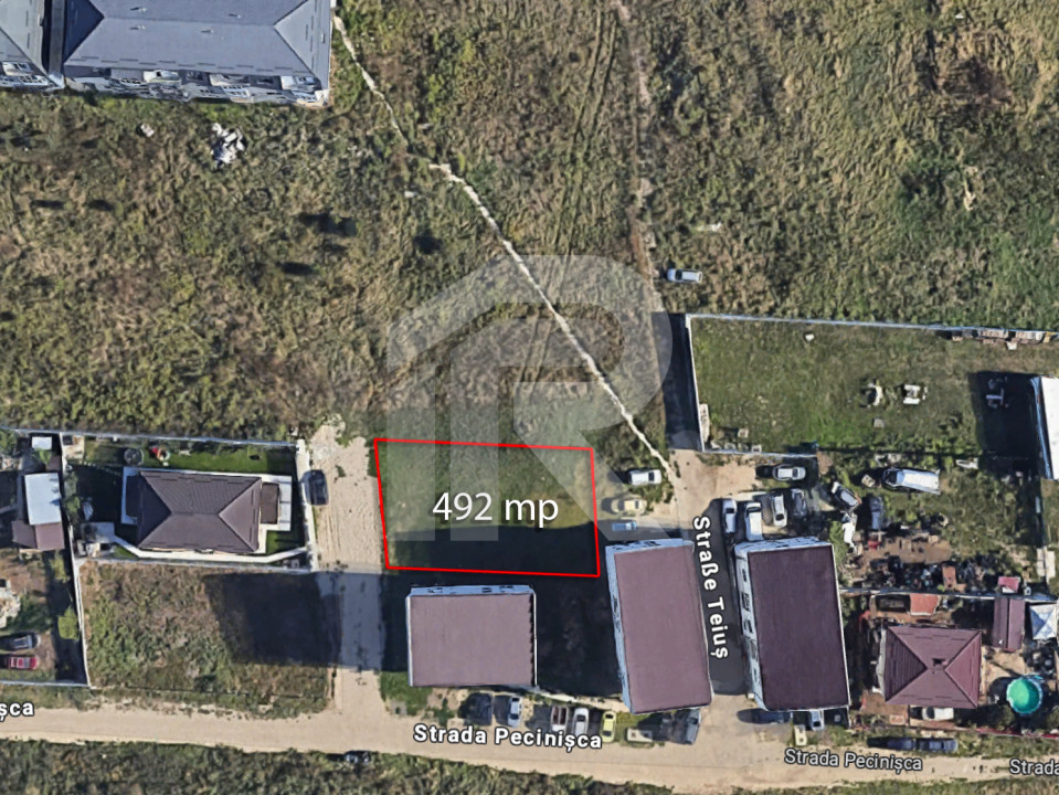 Teiuș, Rahova - teren intravilan de vânzare, 492mp, COMISION 0