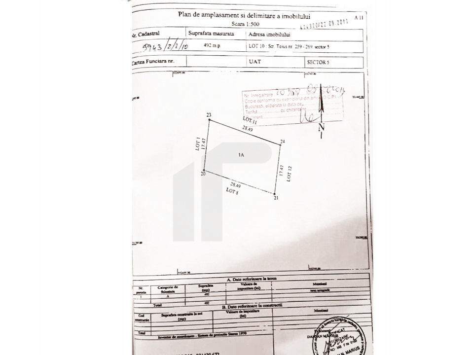 Teiuș, Rahova - teren intravilan de vânzare, 492mp, COMISION 0