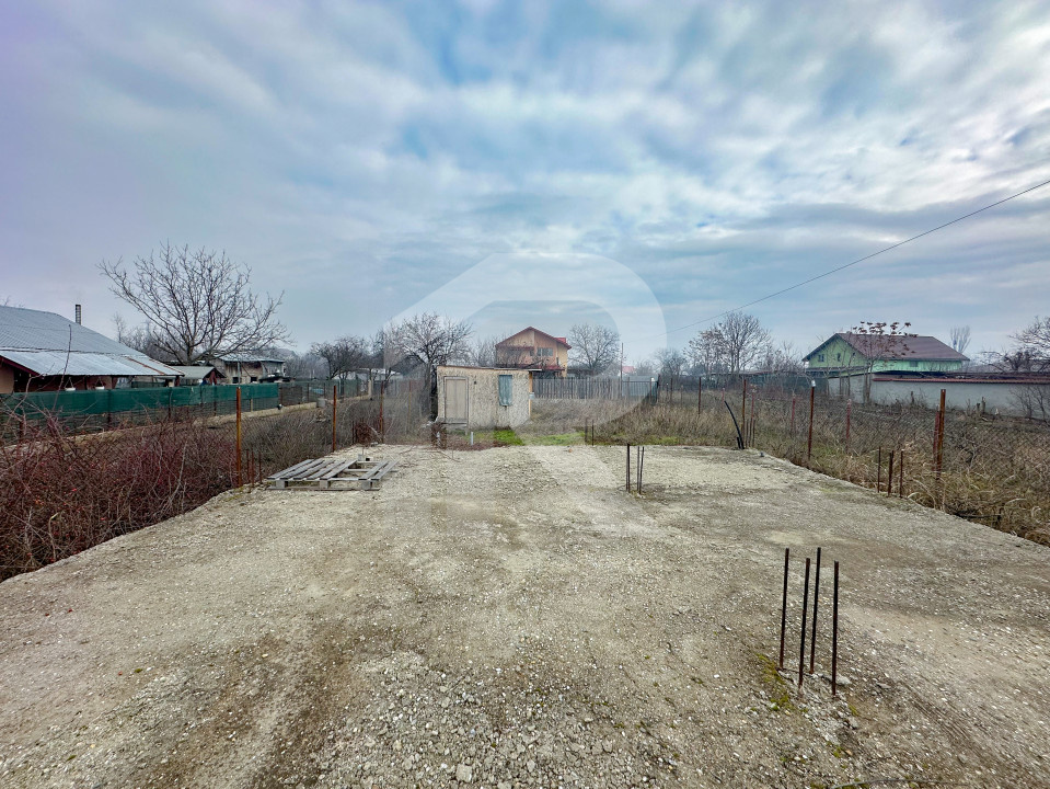 Mihăilești - teren împrejmuit 401mp, cu puț, COMISION 0