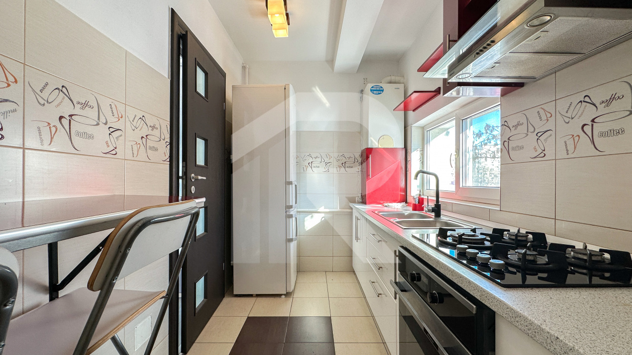 Brancoveanu, ap cu 2 camere de inchiriat, centrala proprie